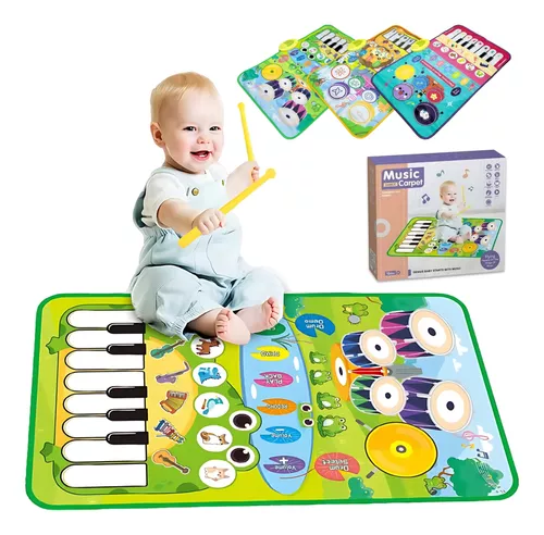 Tapete Piano Teclado Musical Grande Infantil Crianças Bebe