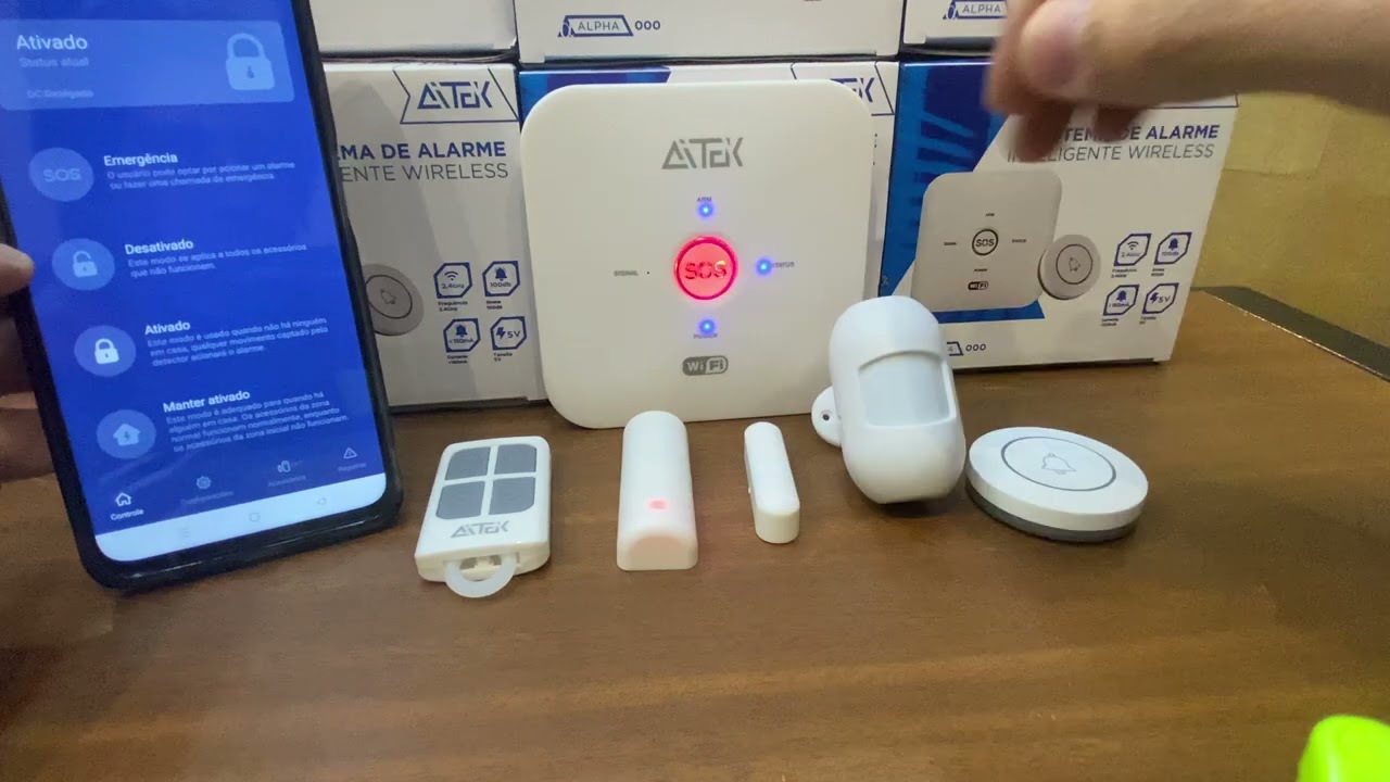Sistema De Alarme Anti Furto Inteligente Wifi